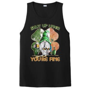 Shut Up Liver You're Fine Gnome Saint Patrick's Day Lucky Clover Beer Lover PosiCharge Competitor Tank