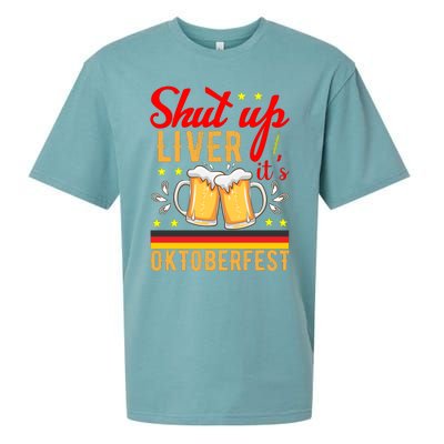 Shut Up Liver Its Oktoberfest Sueded Cloud Jersey T-Shirt