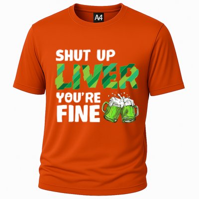 Shut Up Liver You Are Fine Vintage Ing Team Gift Cooling Performance Crew T-Shirt