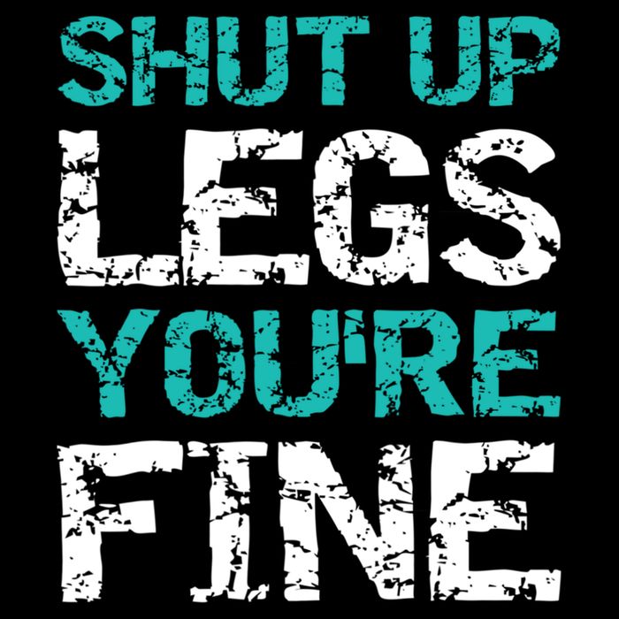 Shut Up Legs You're Fine Funny Workout Quote Running Cropped Pullover Crew