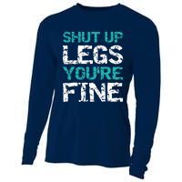 Shut Up Legs You're Fine Funny Workout Quote Running Cooling Performance Long Sleeve Crew