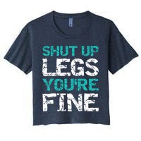 Shut Up Legs You're Fine Funny Workout Quote Running Crop Top