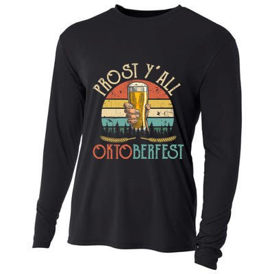 Shut Up Liver Its Oktoberfest Prost Yall Beer Drinking Cooling Performance Long Sleeve Crew
