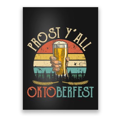 Shut Up Liver Its Oktoberfest Prost Yall Beer Drinking Poster