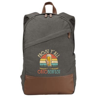 Shut Up Liver Its Oktoberfest Prost Yall Beer Drinking Cotton Canvas Backpack