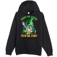 Shut Up Liver You're Fine Gnomes Drinking St Patrick's Day Premium Pullover Hoodie