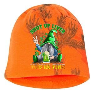 Shut Up Liver You're Fine Gnomes Drinking St Patrick's Day Kati - Camo Knit Beanie