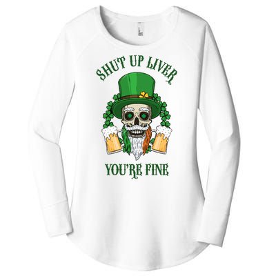 Shup Up Liver You're Fine St Patrick's Day Beer Lover Women's Perfect Tri Tunic Long Sleeve Shirt