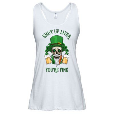 Shup Up Liver You're Fine St Patrick's Day Beer Lover Ladies Essential Flowy Tank