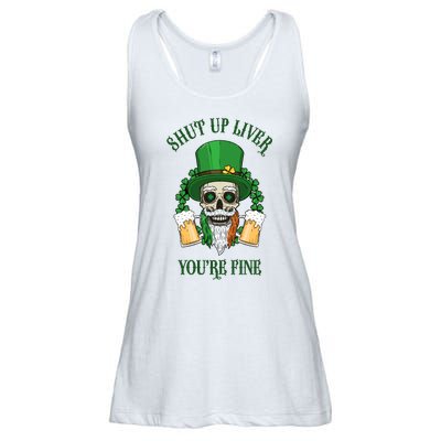 Shup Up Liver You're Fine St Patrick's Day Beer Lover Ladies Essential Flowy Tank