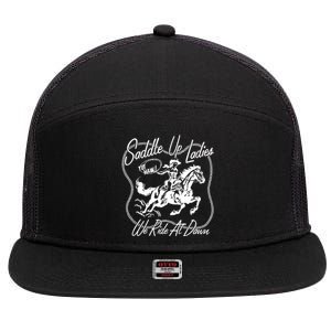 Saddle Up Ladies 7 Panel Mesh Trucker Snapback Hat