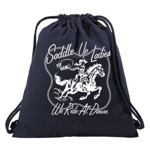 Saddle Up Ladies Drawstring Bag