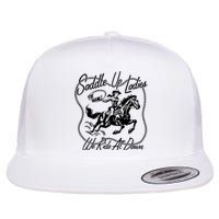 Saddle Up Ladies Flat Bill Trucker Hat