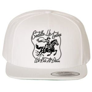 Saddle Up Ladies Wool Snapback Cap