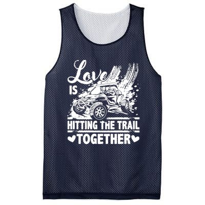 Sxs Utv Love Is Hitting The Trail Together Mesh Reversible Basketball Jersey Tank