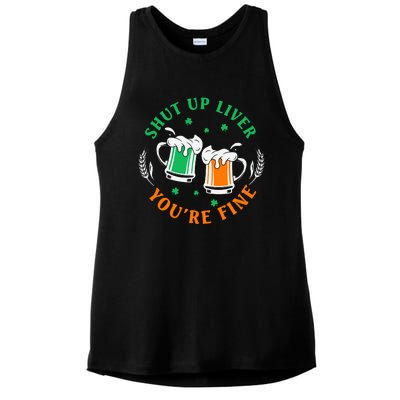 Shut Up Liver You're Fine Shirt Ladies PosiCharge Tri-Blend Wicking Tank