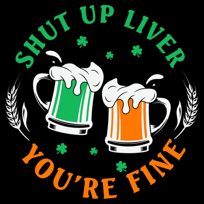 Shut Up Liver You're Fine Shirt Flat Bill Trucker Hat