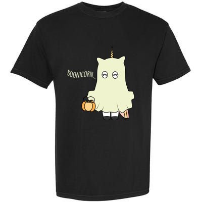 Spooky Unicorn Lover Halloween Boonicorn Halloween Gift Garment-Dyed Heavyweight T-Shirt