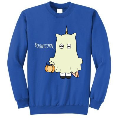 Spooky Unicorn Lover Halloween Boonicorn Halloween Gift Tall Sweatshirt