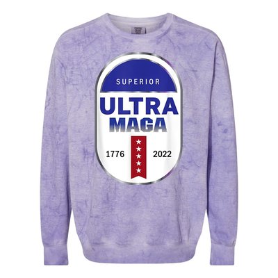 Superior Ultra Maga USA Colorblast Crewneck Sweatshirt