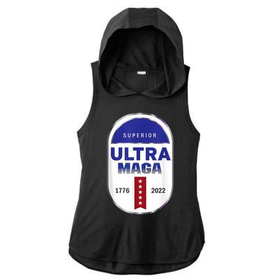 Superior Ultra Maga USA Ladies PosiCharge Tri-Blend Wicking Draft Hoodie Tank