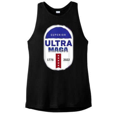 Superior Ultra Maga USA Ladies PosiCharge Tri-Blend Wicking Tank