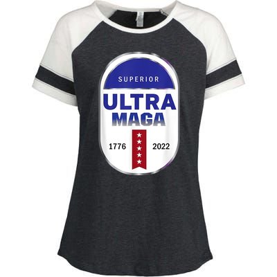 Superior Ultra Maga USA Enza Ladies Jersey Colorblock Tee