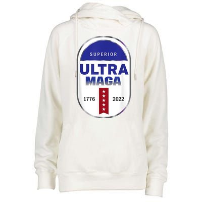 Superior Ultra Maga USA Womens Funnel Neck Pullover Hood