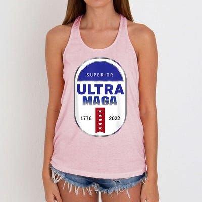 Superior Ultra Maga USA Women's Knotted Racerback Tank