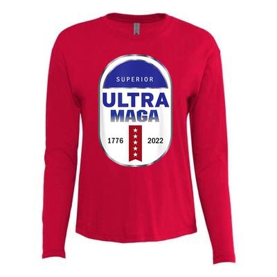 Superior Ultra Maga USA Womens Cotton Relaxed Long Sleeve T-Shirt