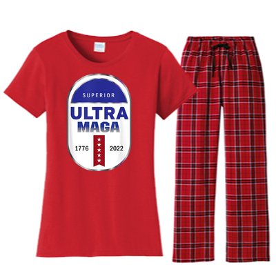 Superior Ultra Maga USA Women's Flannel Pajama Set