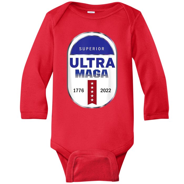 Superior Ultra Maga USA Baby Long Sleeve Bodysuit