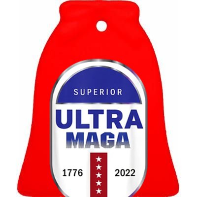 Superior Ultra Maga USA Ceramic Bell Ornament