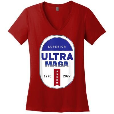 Superior Ultra Maga USA Women's V-Neck T-Shirt