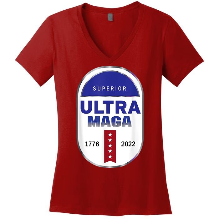 Superior Ultra Maga USA Women's V-Neck T-Shirt