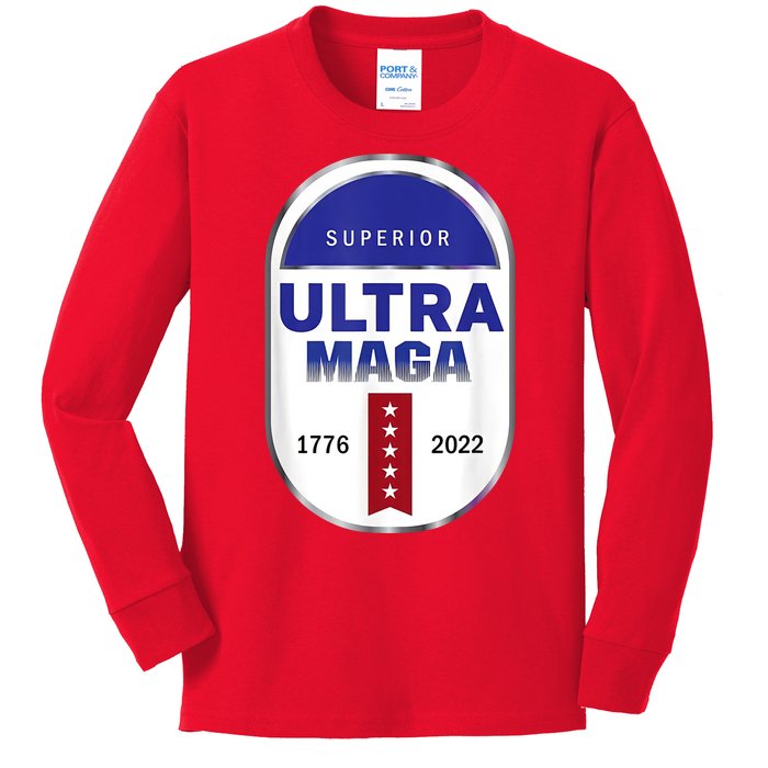 Superior Ultra Maga USA Kids Long Sleeve Shirt