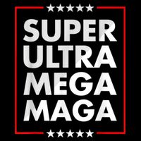 Super Ultra Mega Maga Trump Liberal Supporter Republican Drawstring Bag