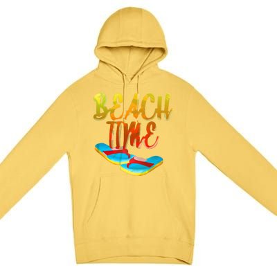 Summer Beach Time Premium Pullover Hoodie