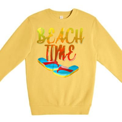 Summer Beach Time Premium Crewneck Sweatshirt