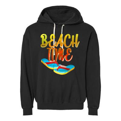 Summer Beach Time Garment-Dyed Fleece Hoodie