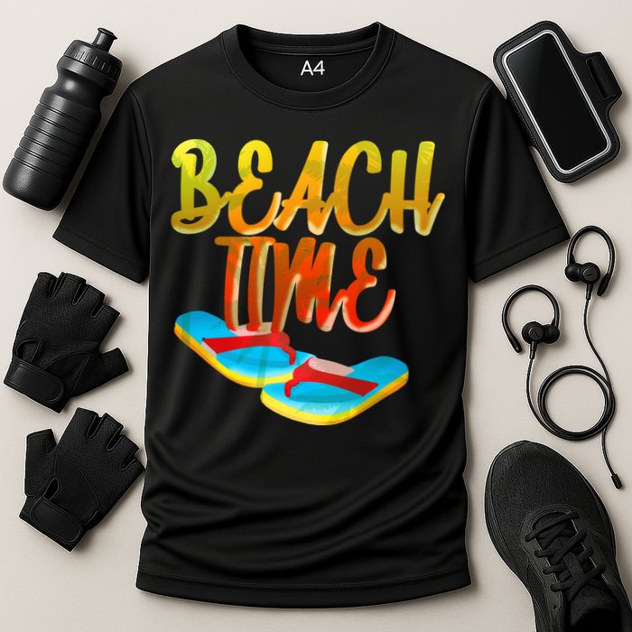 Summer Beach Time Cooling Performance Crew T-Shirt