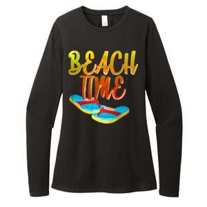 Summer Beach Time Womens CVC Long Sleeve Shirt