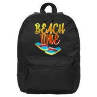 Summer Beach Time 16 in Basic Backpack