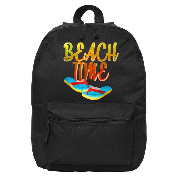 Summer Beach Time 16 in Basic Backpack