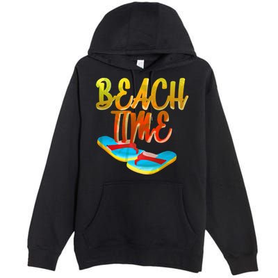 Summer Beach Time Premium Pullover Hoodie