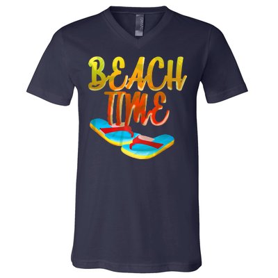 Summer Beach Time V-Neck T-Shirt