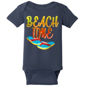 Summer Beach Time Baby Bodysuit