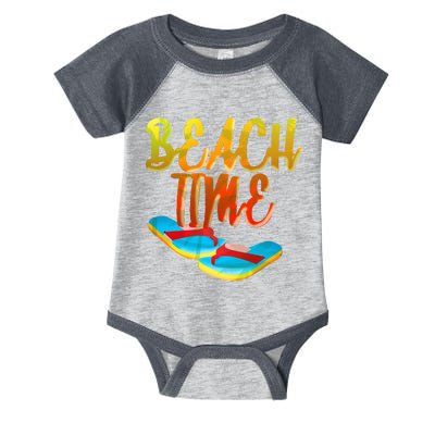 Summer Beach Time Infant Baby Jersey Bodysuit