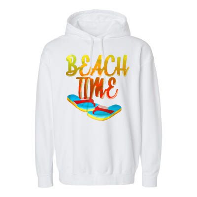 Summer Beach Time Garment-Dyed Fleece Hoodie