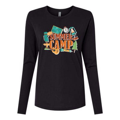 Summer Camp Womens Cotton Relaxed Long Sleeve T-Shirt